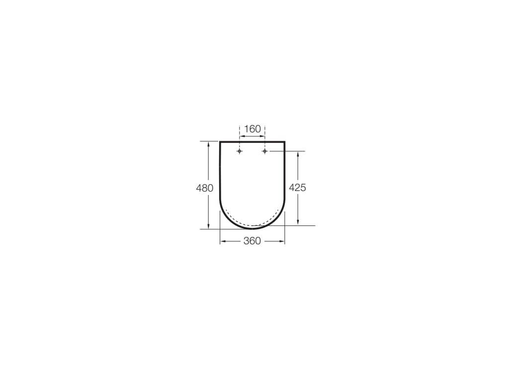 Abattant frein de chute INSPIRA SQUARE onyx Réf. A80153264B