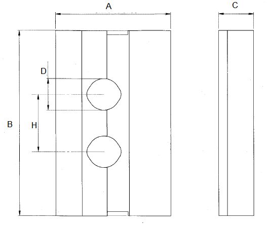 Rosace double 9855, réglage pour tube de D10 à 18mm réf 985500