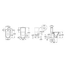 Pack WC The Gap Round avec broyeur intégré cuvette Rimless abattant Silencio supralit Réf. A34T0N2000