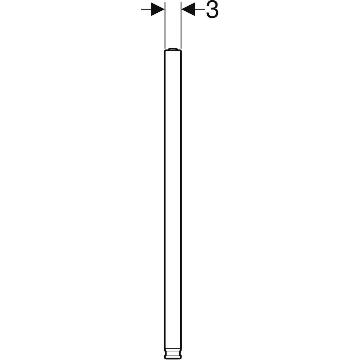 Jeu de 3 pieds réglables pour consoles chromée RENOVA réf. 33200017