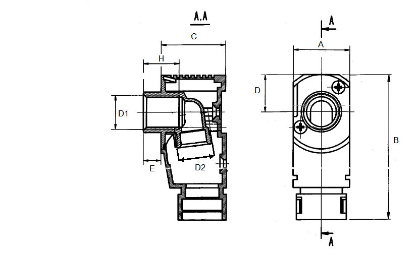 Boîtier simple à encastrer avec capot de réservation 9853 série E M22 F15x21 réf 984010