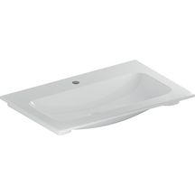 Lavabo slim Geberit iCon 75 cm sans trop plein et avec trou de robinetterie