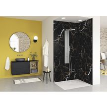 Panneau mural Kinewall Design 3 mm 150X202 marbre noir et or