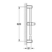 Barre de douche 600 mm Tempesta Chromé 27523000