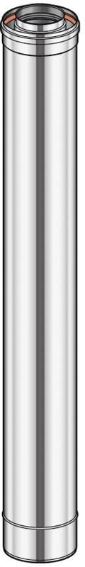 Elément droit INOX-GALVA, diamètre 230 mm, Lg: 100 cm ED 1000 230 Réf. 32230005/0