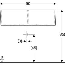 Timbre d'office Publica avec deux cuves - 90 x 56 x 25 cm Réf. 350490000