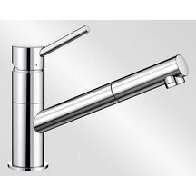 Mitigeur monotrou avec bec tube orientable BLANCO KANO-S avec douchette couleur chromé garantie 2 ans Réf. 521503