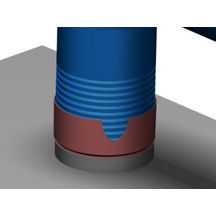 Gaine accordéon ''Spécial Gaz'' + raccord alu longueur 0,45 m à 1,50 m diamètre 111 / 116 réf. 015111