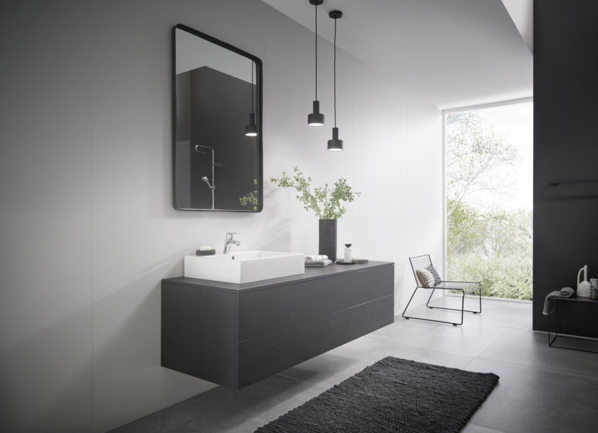 hansgrohe Focus Focus 70 Mitigeur de lavabo sans tirette ni vidage bas débit, Chrome