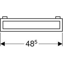 Porte-serviettes latéral chromé pour plans de 60 cm et 90 cm PRECIOSA II chrome réf. 500750000