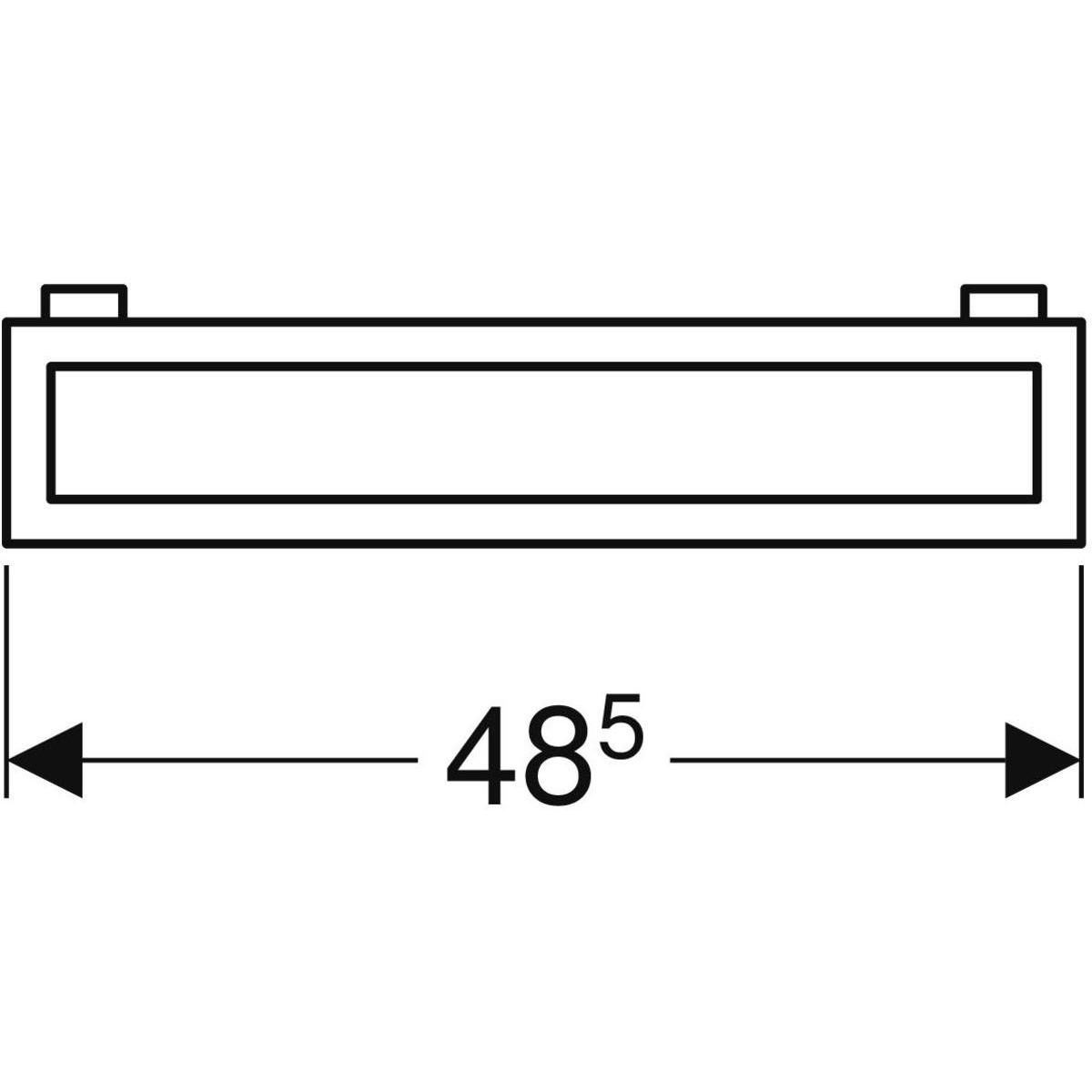 Porte-serviettes latéral chromé pour plans de 60 cm et 90 cm PRECIOSA II chrome réf. 500750000