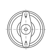 Thermomètre applique A45 diamètre 80mm 0/120°C Réf 74504D