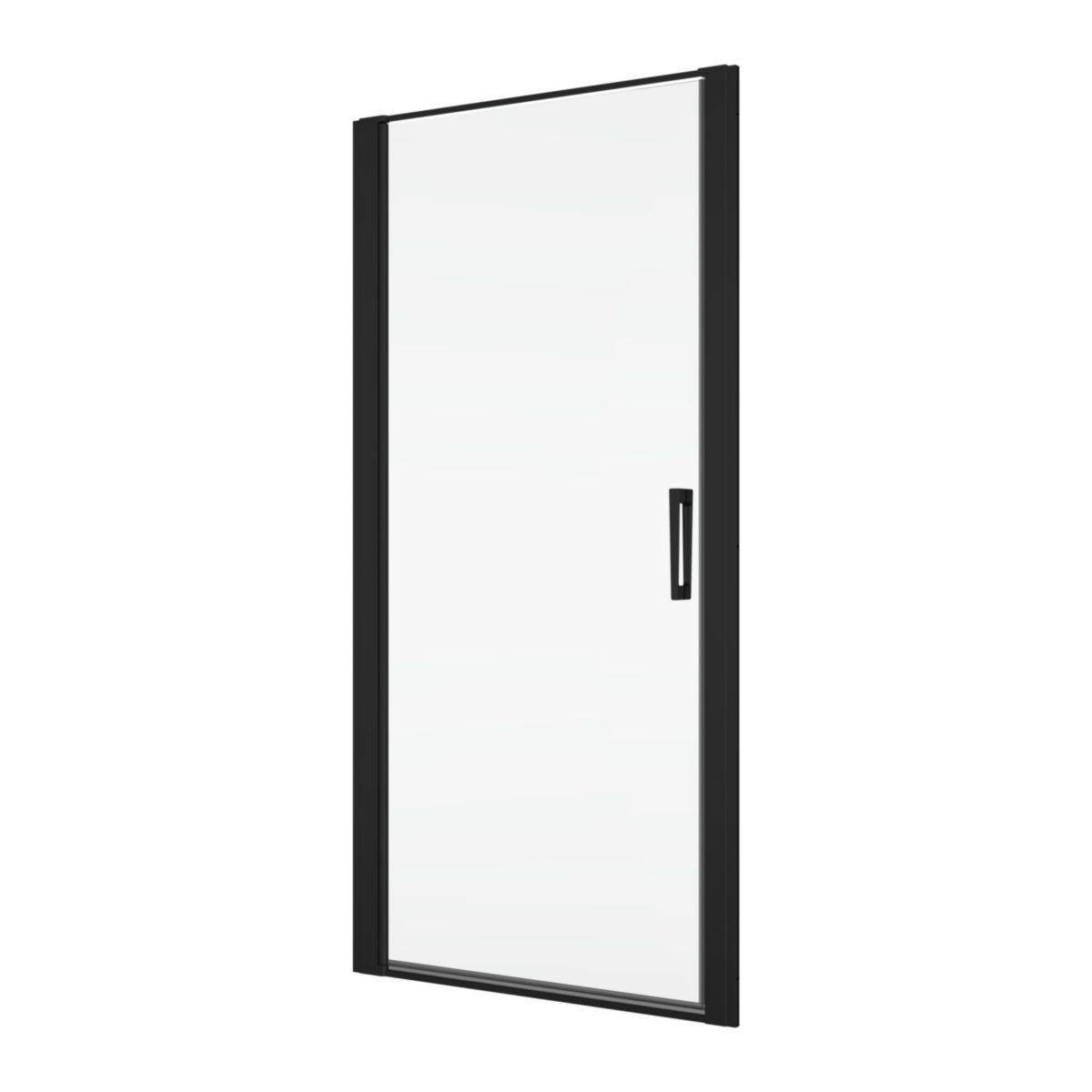 Porte DIVERA pivotante - ouverture intérieure / extérieure - 800x2000 - NOIRMAT - Vitrage Transparent (07) 6 mm Réf :D22T10800607