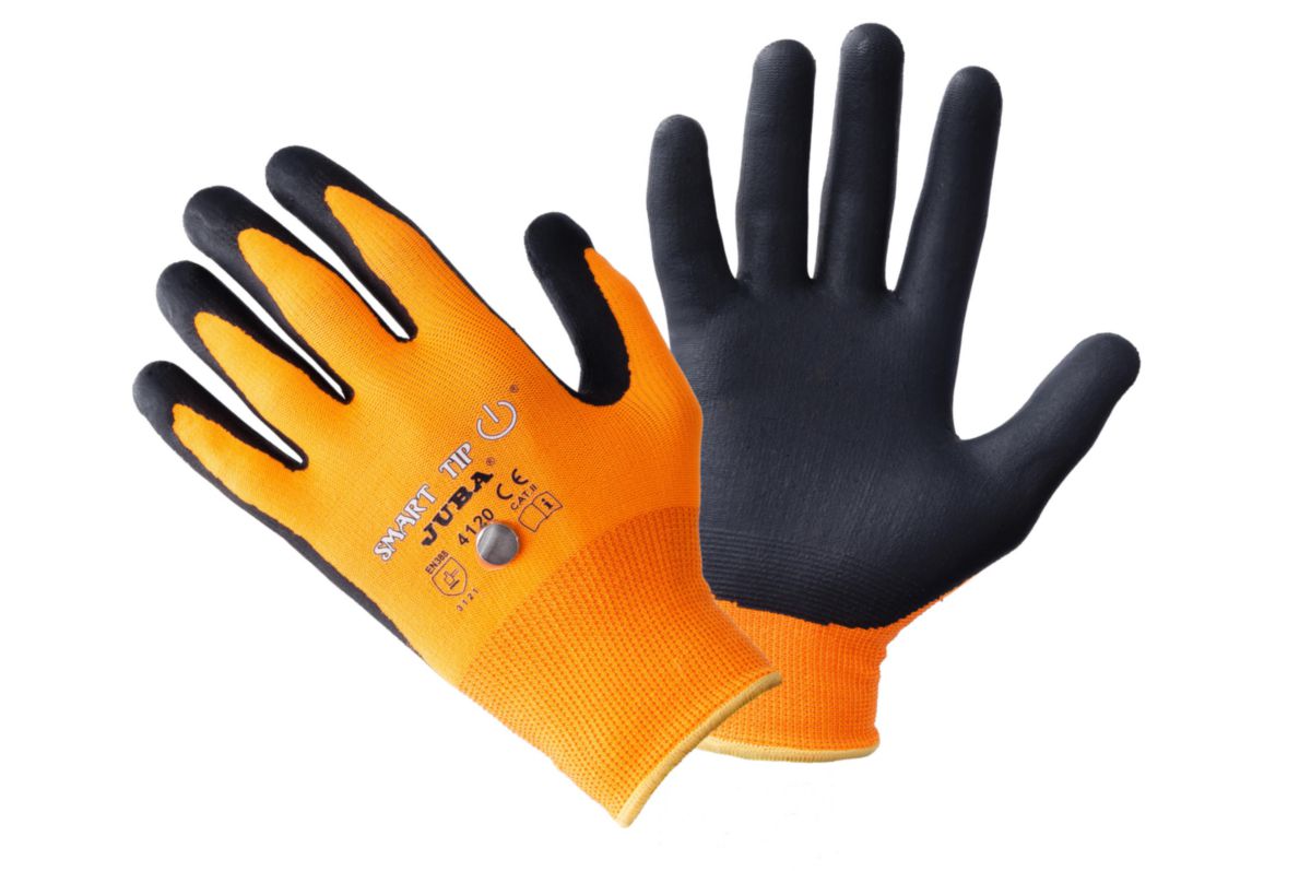 Gants enduit nitrile compatible écran Taille 10 Travaux de précision, réf. 273-311-10-6