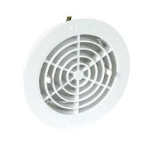 Grille ronde intérieure à fermeture avec moustiquaire PVC diamètre 125mm FATM125