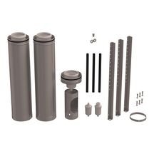 Kit départ pour système collectif concentrique 3CET diamètre 200/300 sans piquage Appareil avec support trepied sol