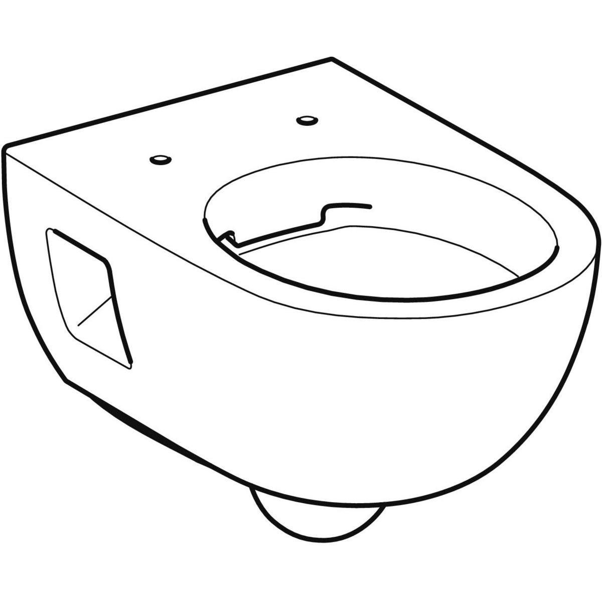 Wc suspendu à fond creux Renova - semi-caréné - Rimfree - 53 cm - blanc Réf. 203070000