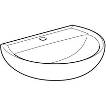 Lavabo Bastia largeur 55cm profondeur 42cm sans trop-plein blanc Réf. 501.605.00.2