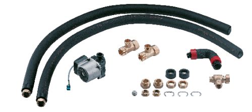 Kit de liaison pour chaudière sol MCA 45 - 115 et DTG 45 - 115 pour ballon de 150 - 200 ou 300 litres colis EA121 réf. 100007827