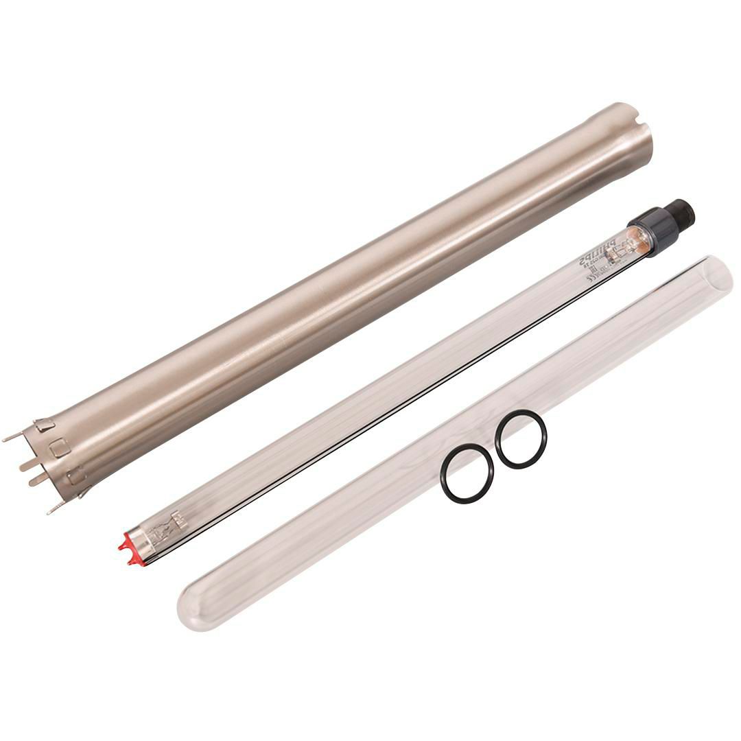 KIT E-4 / Kit d'amelioration POUR GERMI ULTRA 500 - Avec nouveau réflecteur inox (en remplacement du tuBE en PEHD), gaine quartz, 2 joints et lampe 11 Watts