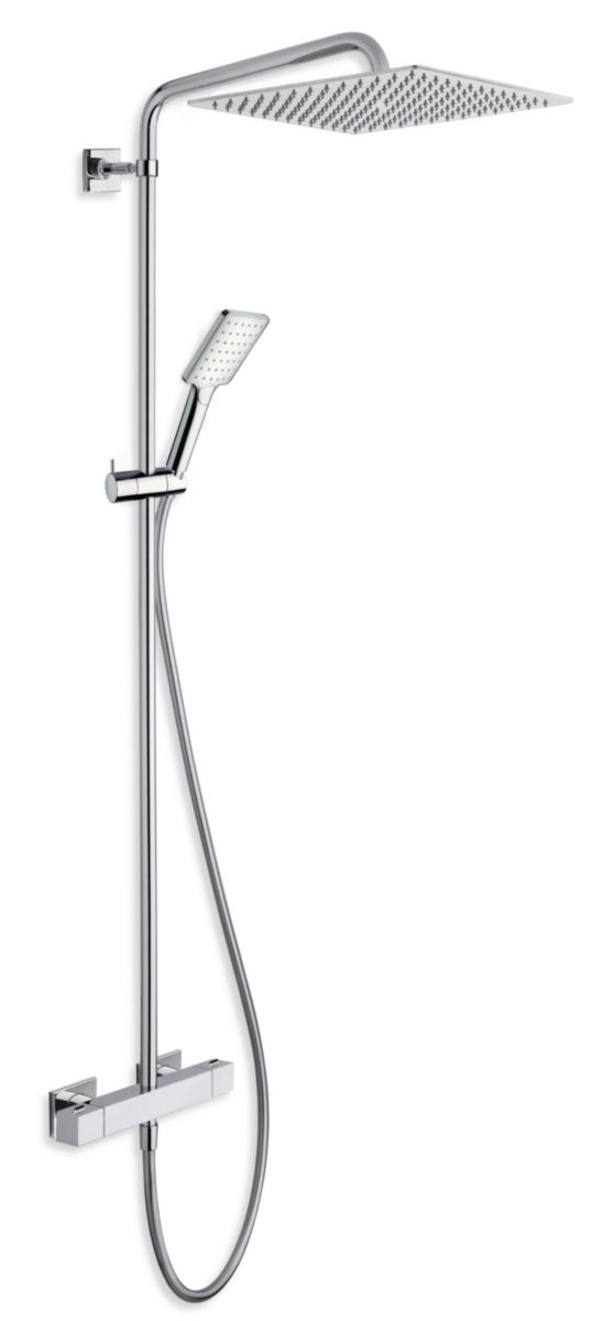 Colonne de douche quadri 250 thermostatique chrome réf. QD48551