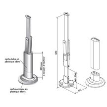 Pied support : rosette Réf. 9025770016