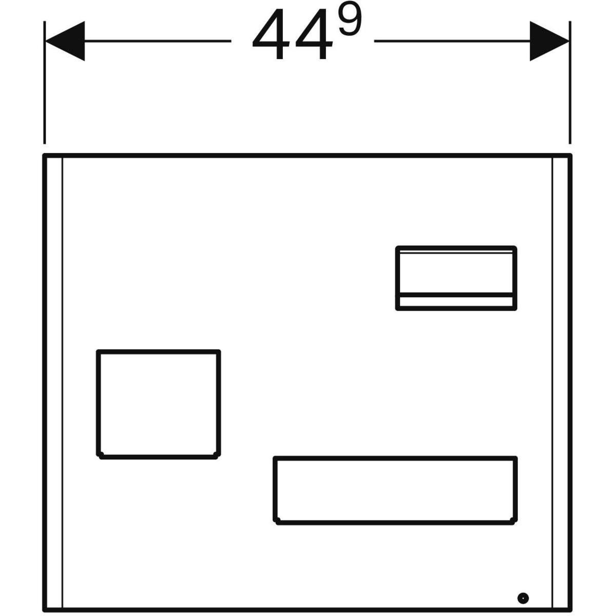 Tableau magnétique avec boîtes - tableau : thermopoudré mat / gris velouté - boîtes : thermopoudré mat / gris velouté Réf. 500.649.JK.2