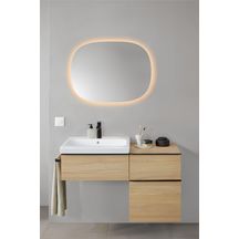 Miroir LED Geberit Option Oval, avec éclairage indirect, 60x80cm