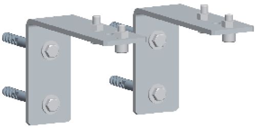 Jeu de 2 consoles murales pour module hydraulique Colis EA141 réf. 100020165