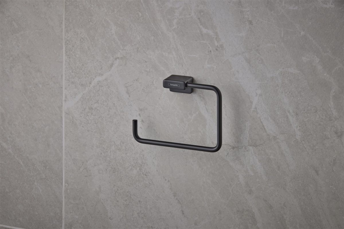 hansgrohe AddStoris Anneau porte-serviette, Noir mat