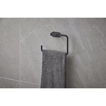 hansgrohe AddStoris Anneau porte-serviette, Noir mat