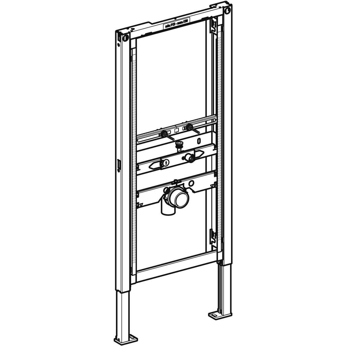 Bâti-support DUOFIX urinoir, pour déclenchement 115805 réf. 111686001