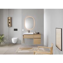 Meuble sous lavabo 75 cm Geberit iCon 1 tiroir Chêne