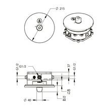 Mitigeur thermostatique de douche Presto Box encastré étanche. Déclenchement tactile. Temporisation 30sec modifiable. Débit 8l/min. Alimentation secteur 12-24V sans transformateur. Raccordement G1/2". Rinçage automatique. Finition chromée.