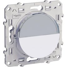 Odace poussoir porte-etiq blanc s520266