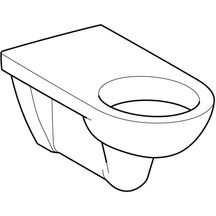 Wc suspendu à fond creux Renova Comfort - rallongé - sans trous d abattant Wc - 70 cm - blanc Réf. 500.918.00.1