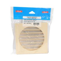 Grille d'aération spéciale façade sable 1GETM160 pour tube PVC