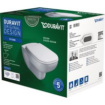 Pack WC cuvette standard en longueur D-Code sans bride avec abattant frein de chute réf. 45700900A1