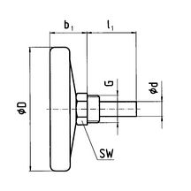 Thermo cadran d63mm 0/120 ° plong.40mm doigt gant lait