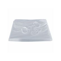 Rideau de douche H 180 L 120 cm 8 anneaux plastique blanc réf. 804120