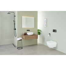 Miroir LED Geberit Option Plus Square avec éclairage direct et indirect,largeur 90cm, hauteur 70cm, Aluminium anodisé