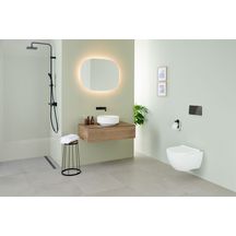 Miroir LED Geberit Option Oval, avec éclairage indirect, 60x80cm