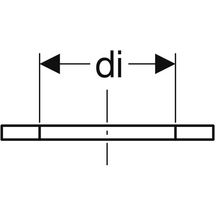 Joint d'étanchéité plat Geberit diamètre 60mm EPDM