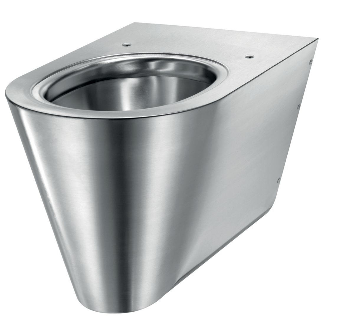 WC S21 S suspendu alimentation horizontale Inox 304 satiné Réf. 110310