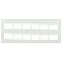 Grille rectangulaire à fermeture rectangulaire / extra plate / blanche / sans moustiquaire PVC PB151