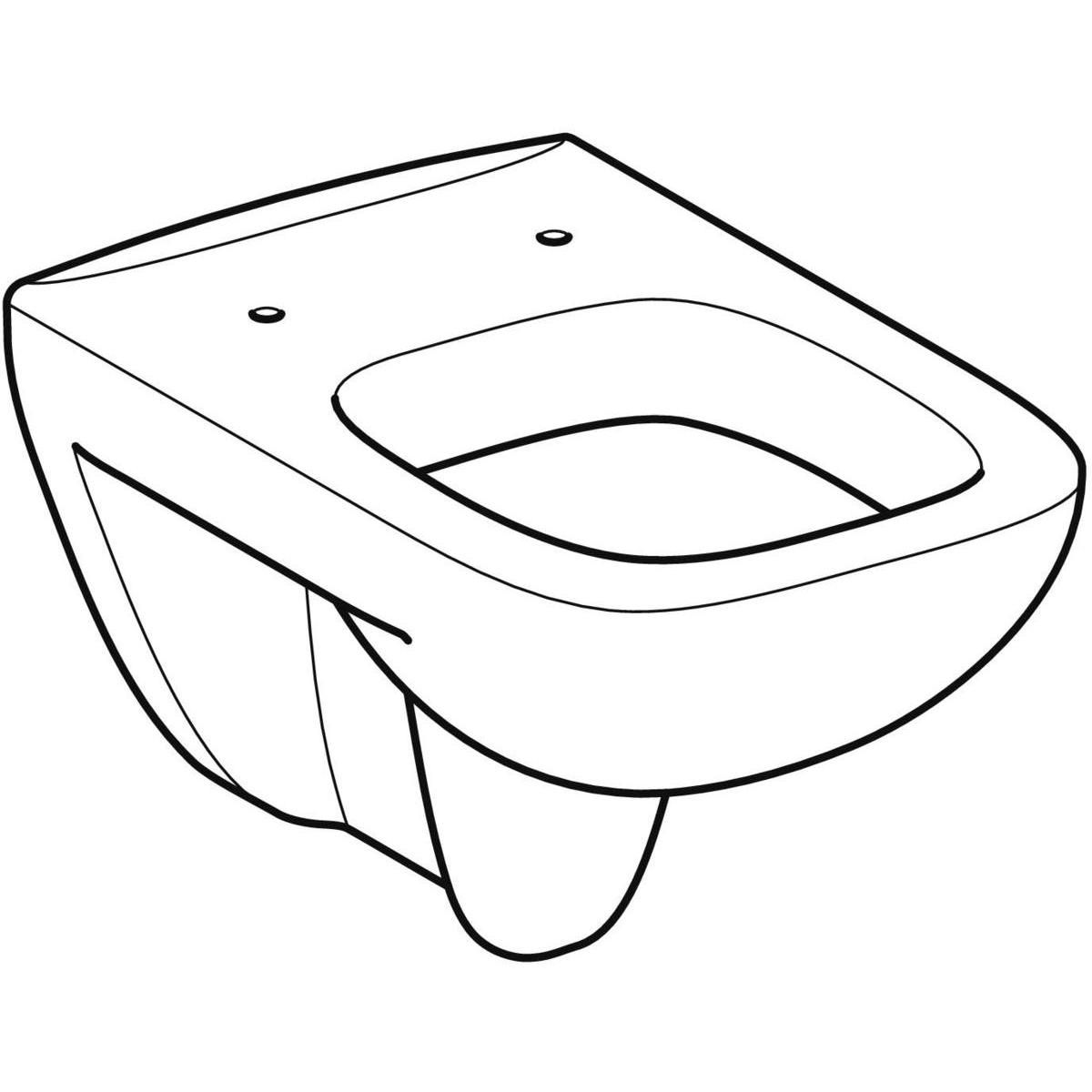 Wc suspendu à fond creux Renova Plan - 54 cm - blanc Réf. 202150000