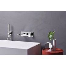 Facade Externe TABULA Bain Douche Mural 2 Sorties Chrome Réf. TA10251