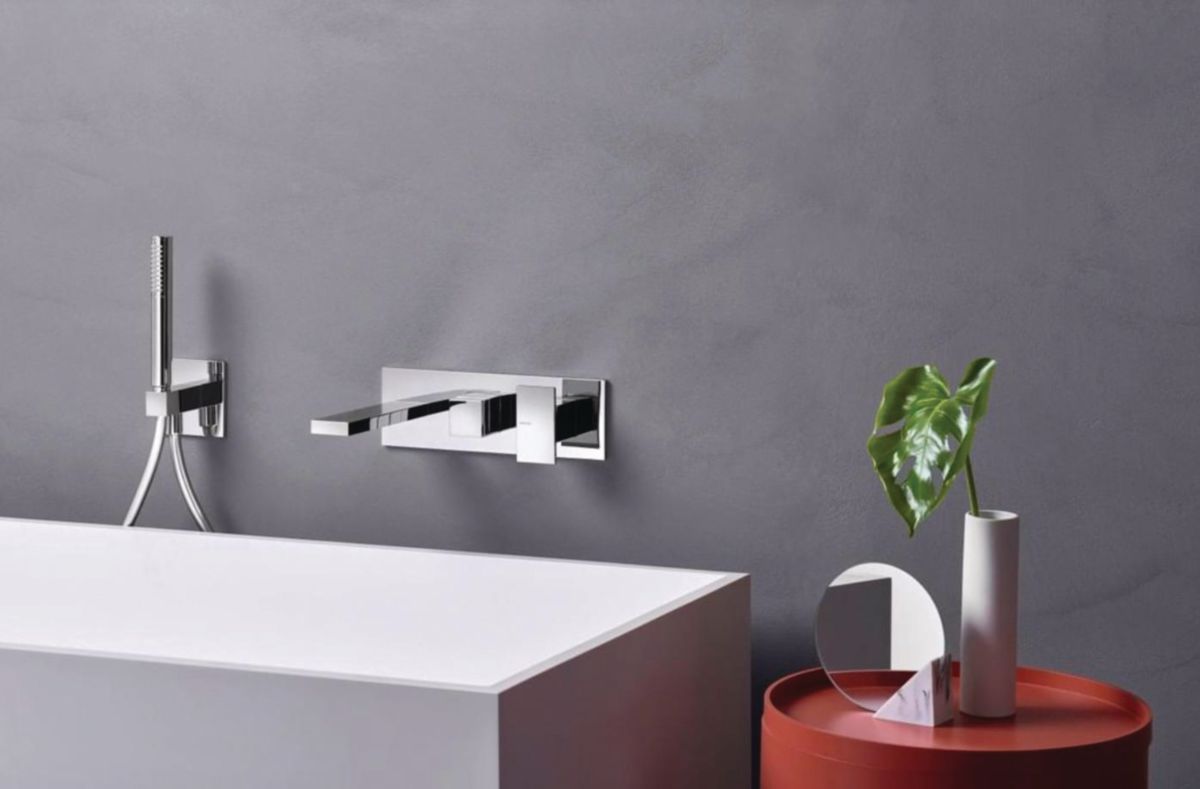 Facade Externe TABULA Bain Douche Mural 2 Sorties Chrome Réf. TA10251