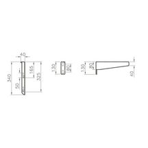 Console Alterna pour lavabo Mobilita (x2)