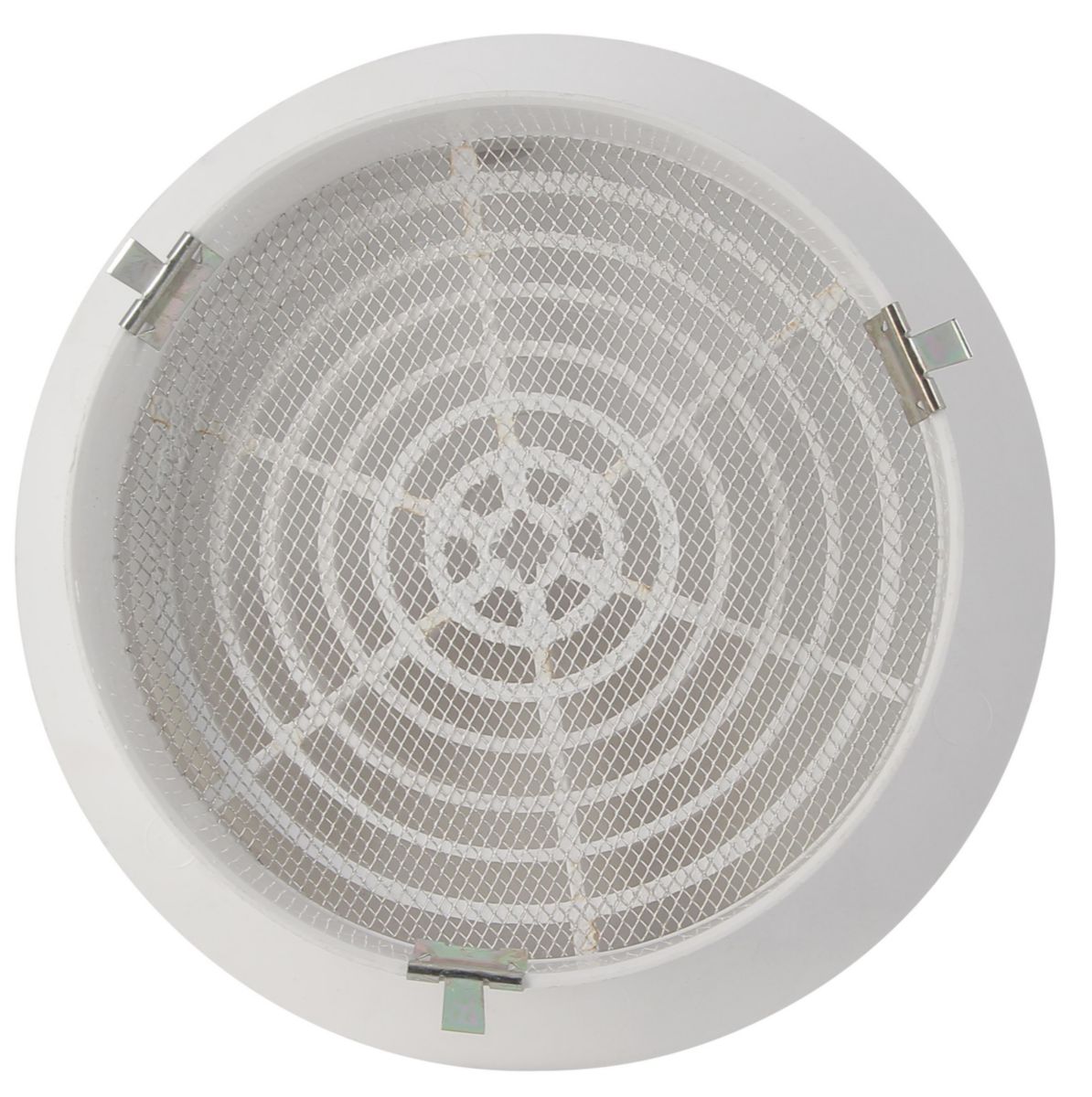 Grille ronde intérieure avec moustiquaire PVC diamètre 160mm GATM160